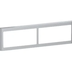 LK Fuga Soft 63 ramme, 2x2 modul, metallic