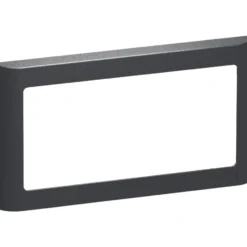 LK Fuga Soft 63 ramme, 1x2 modul, vandret, koksgrå