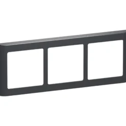 LK Fuga Soft 63 ramme, 3x1 modul, vandret, koksgrå