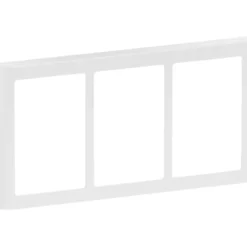 LK Fuga Soft 63 ramme, 3x1,5 modul, vandret, hvid