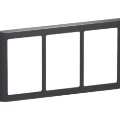 LK Fuga Soft 63 ramme, 3x1,5 modul, vandret, koksgrå