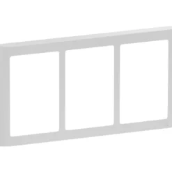 LK Fuga Soft 63 ramme, 3x1,5 modul, vandret, lysegrå