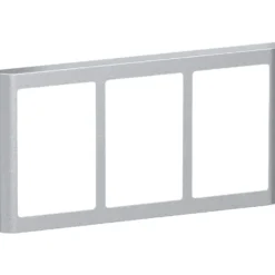 LK Fuga Soft 63 ramme, 3x1,5 modul, vandret, metallic