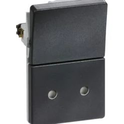 LK Fuga stikkontakt med afbryder, 1,5 modul, koksgrå