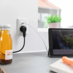 LK Fuga stikkontakt med USB-C, hvid
