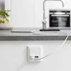 LK Fuga USB-lader A+C, 1 modul, hvid