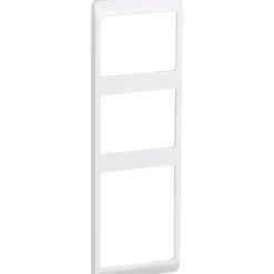 LK Opus 66 ramme, kombi, 3,5 modul, lodret, hvid