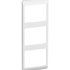 LK Opus 66 ramme, 3 modul, lodret, hvid