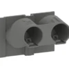 LK z-tud 2xØ16 mm for indmurings- og indstøbningsdåser