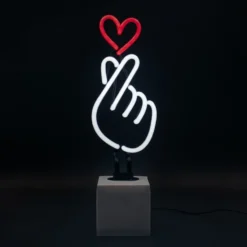Locomocean Finger hjerte neonskilt
