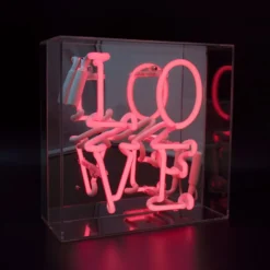 Locomocean Love neonskilt, lyserød