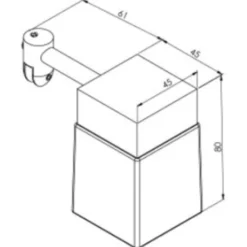 Loevschall Cube spejllampe
