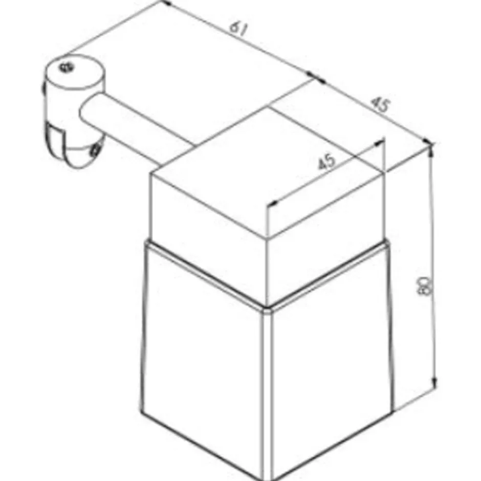 Loevschall Cube spejllampe