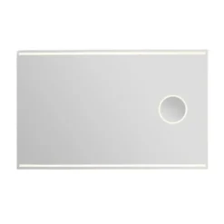 Loevschall Focus spejl med lys, 120x75 cm