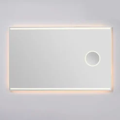Loevschall Focus spejl med lys, 120x75 cm