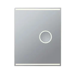 Loevschall Focus spejl med lys, 60x75 cm