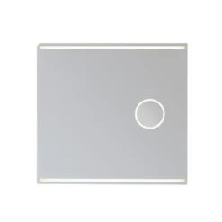 Loevschall Focus spejl med lys, 80x75 cm