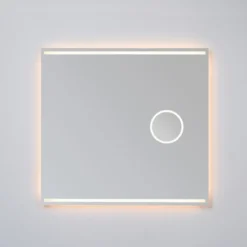 Loevschall Focus spejl med lys, 80x75 cm