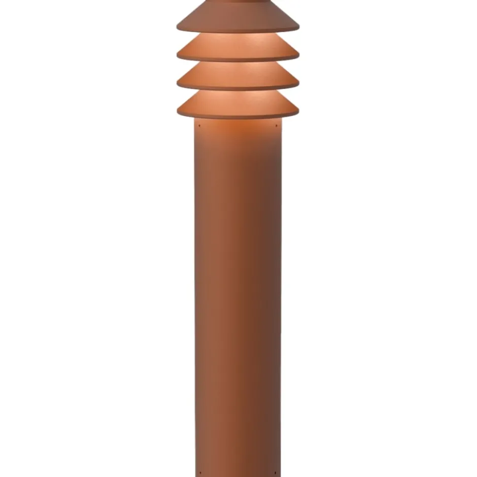 Louis Poulsen Bysted Garden havelampe, 2700K, base, corten, høj