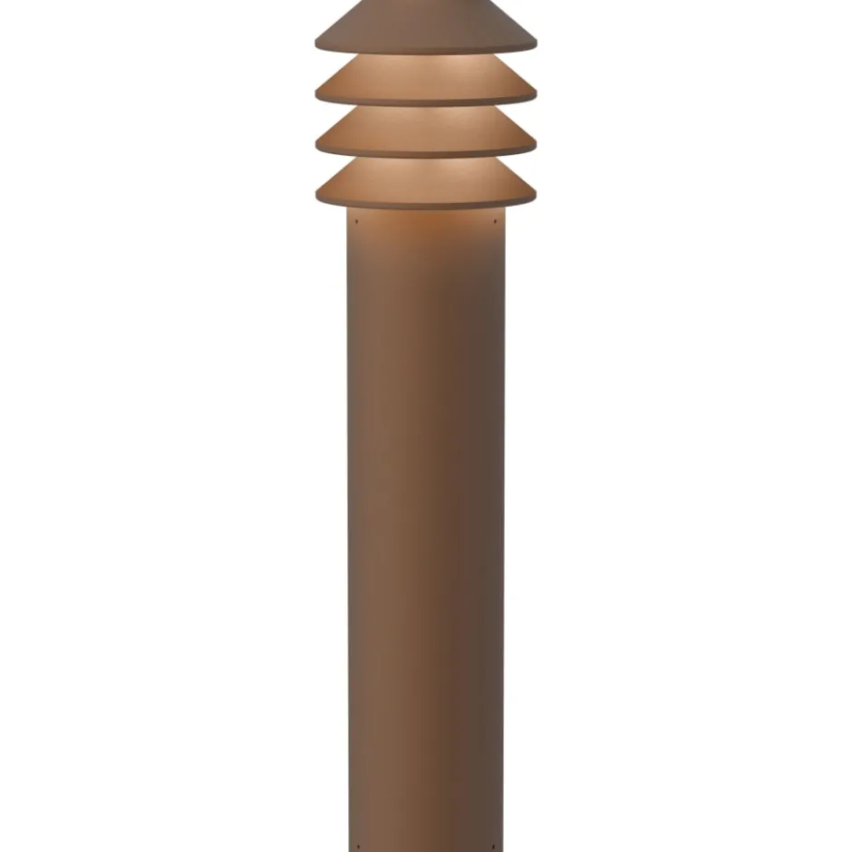 Louis Poulsen Bysted Garden havelampe, 2700K, spyd, corten, høj