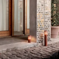 Louis Poulsen Bysted Garden havelampe, 2700K, spyd, corten, høj