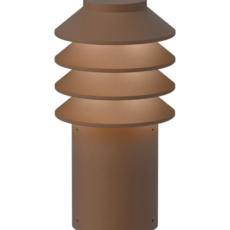 Louis Poulsen Bysted Garden havelampe, 2700K, spyd, corten, lav