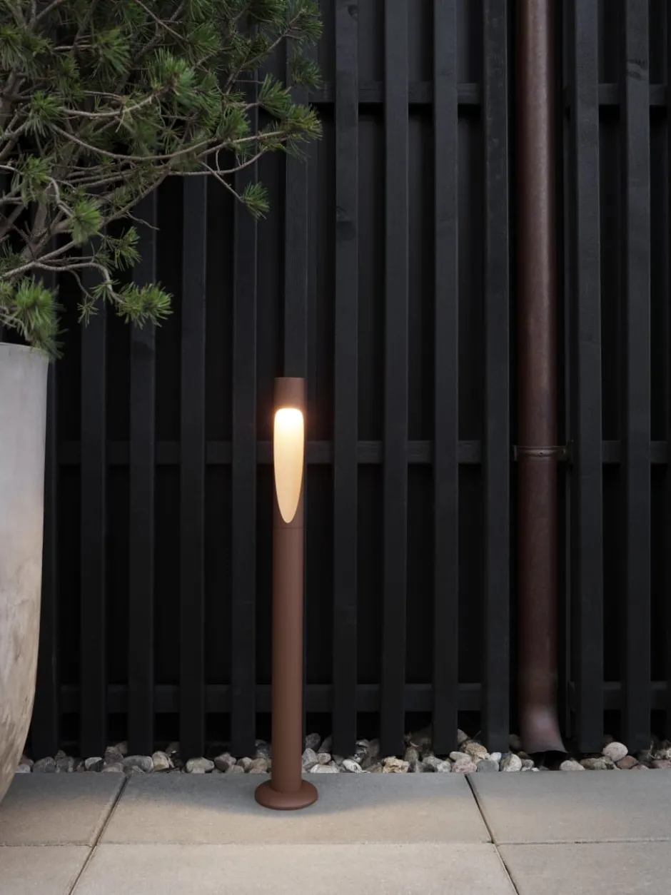Louis Poulsen Flindt Garden havelampe, 3000K, anker, corten, høj