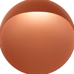 Louis Poulsen Flindt udendørs væglampe, 2700K, corten, Ø20 cm