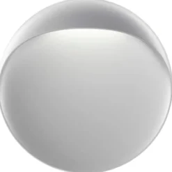 Louis Poulsen Flindt udendørs væglampe, 3000K, aluminium, Ø20 cm