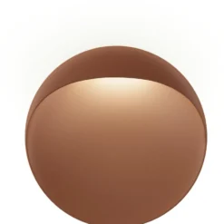 Louis Poulsen Flindt udendørs væglampe, corten, Ø40 cm