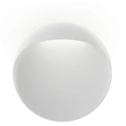 Louis Poulsen Flindt udendørs væglampe, hvid, Ø40 cm