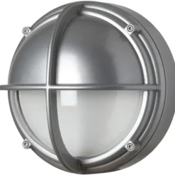 Louis Poulsen skotlampe, 3000K, halvskærmet, klar aluminium
