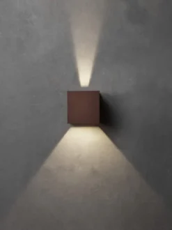 Lumenlight Toscana udendørs væglampe, 2x10W, kobber