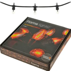 Lyskæde, flammepærer, 3,6 meter