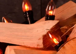 Lyskæde, flammepærer, 3,6 meter