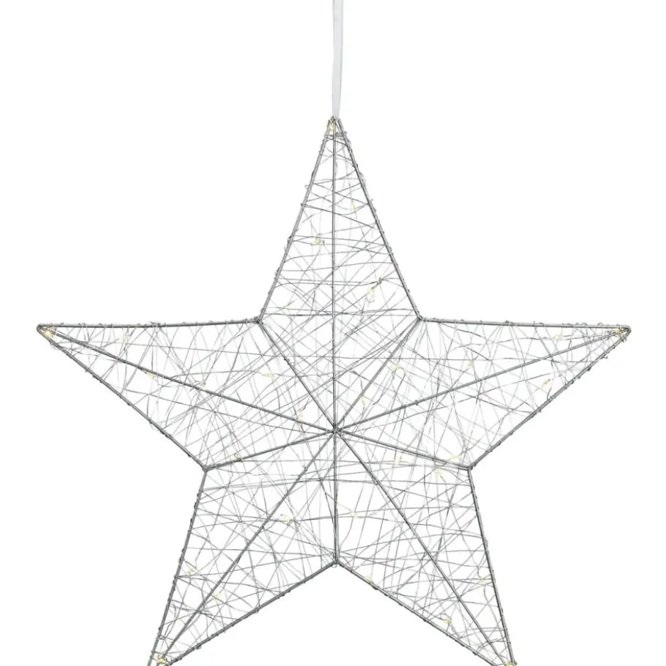 Markslöjd Artur stjerne med lys, 50 cm