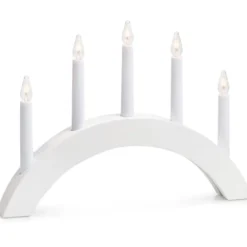 Markslöjd Atle julelysestage, 5 lys, hvid