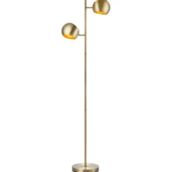 Markslöjd Edgar gulvlampe, antik messing