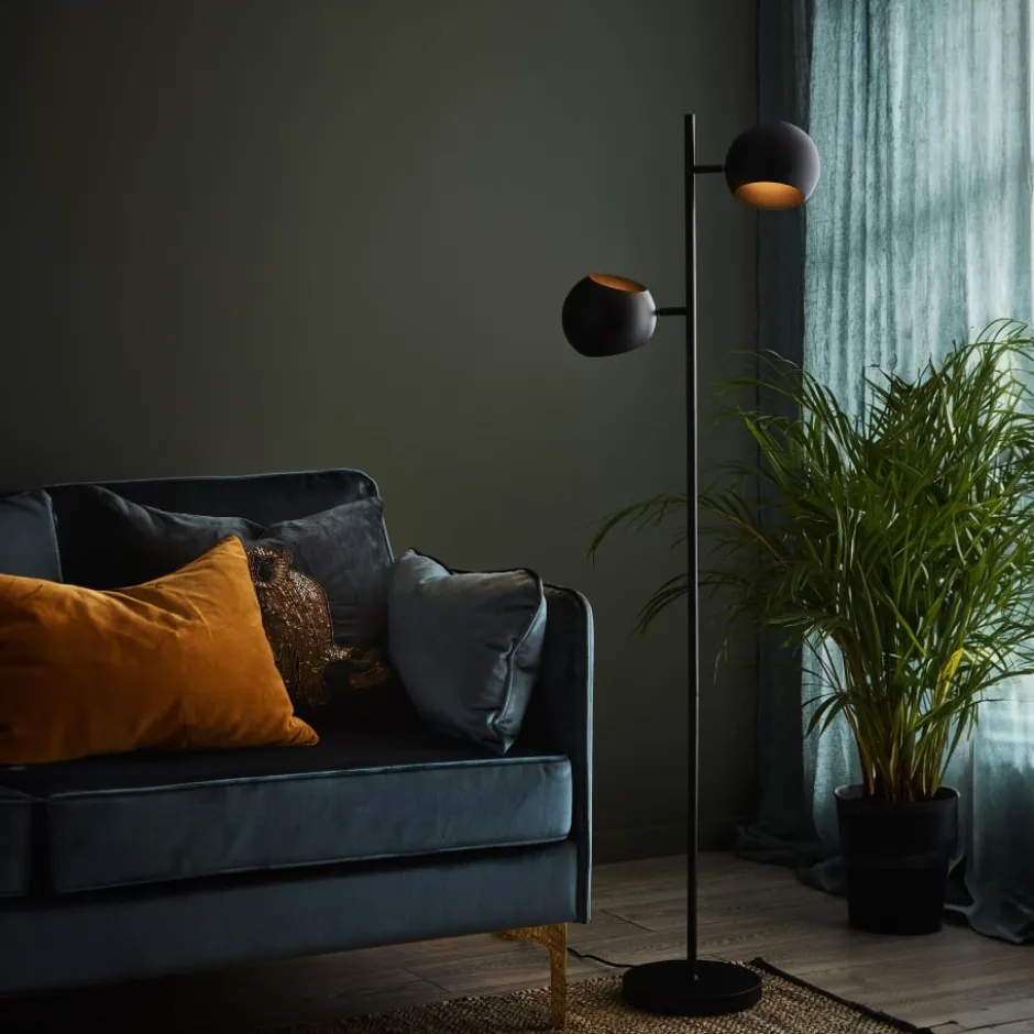 Markslöjd Edgar gulvlampe, sort