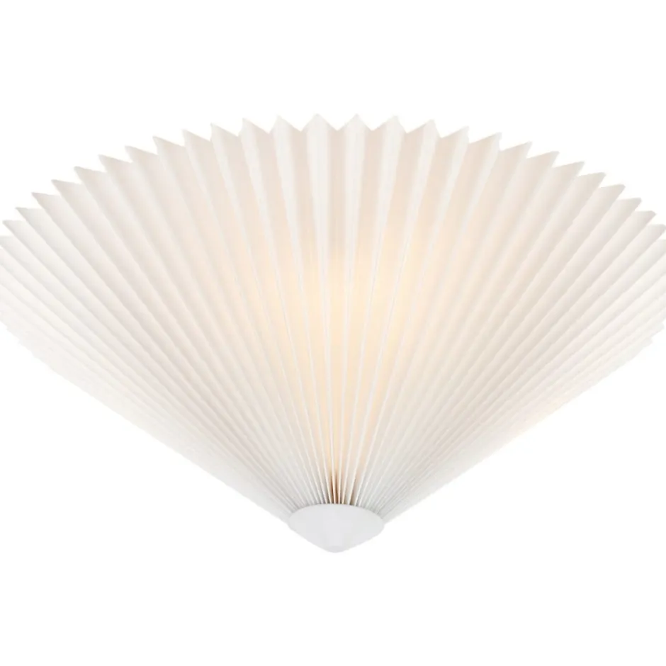 Markslöjd Plisado loftlampe, hvid, Ø42 cm
