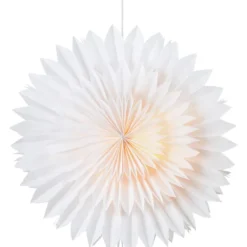 Markslöjd Solina julestjerne med lys, 60 cm, hvid