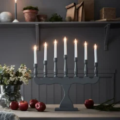 Markslöjd Svaneholm julelysestage, grå