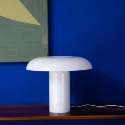 Matias Møllenbach bordlampe, sprækket hvid