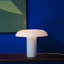 Matias Møllenbach bordlampe, sprækket hvid