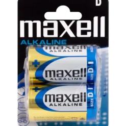 Maxell D batterier, 2 stk.