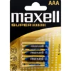 Maxell Super AAA batterier, 4 stk.