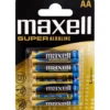 Maxell Super AA batterier, 4 stk.