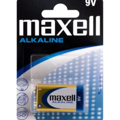 Maxell 9V batteri, 1 stk.