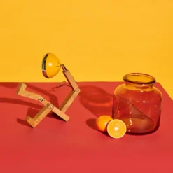 Mini Mr Wattson bordlampe, orange