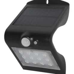 Mylight væglampe med sensor & solcelle, 2W